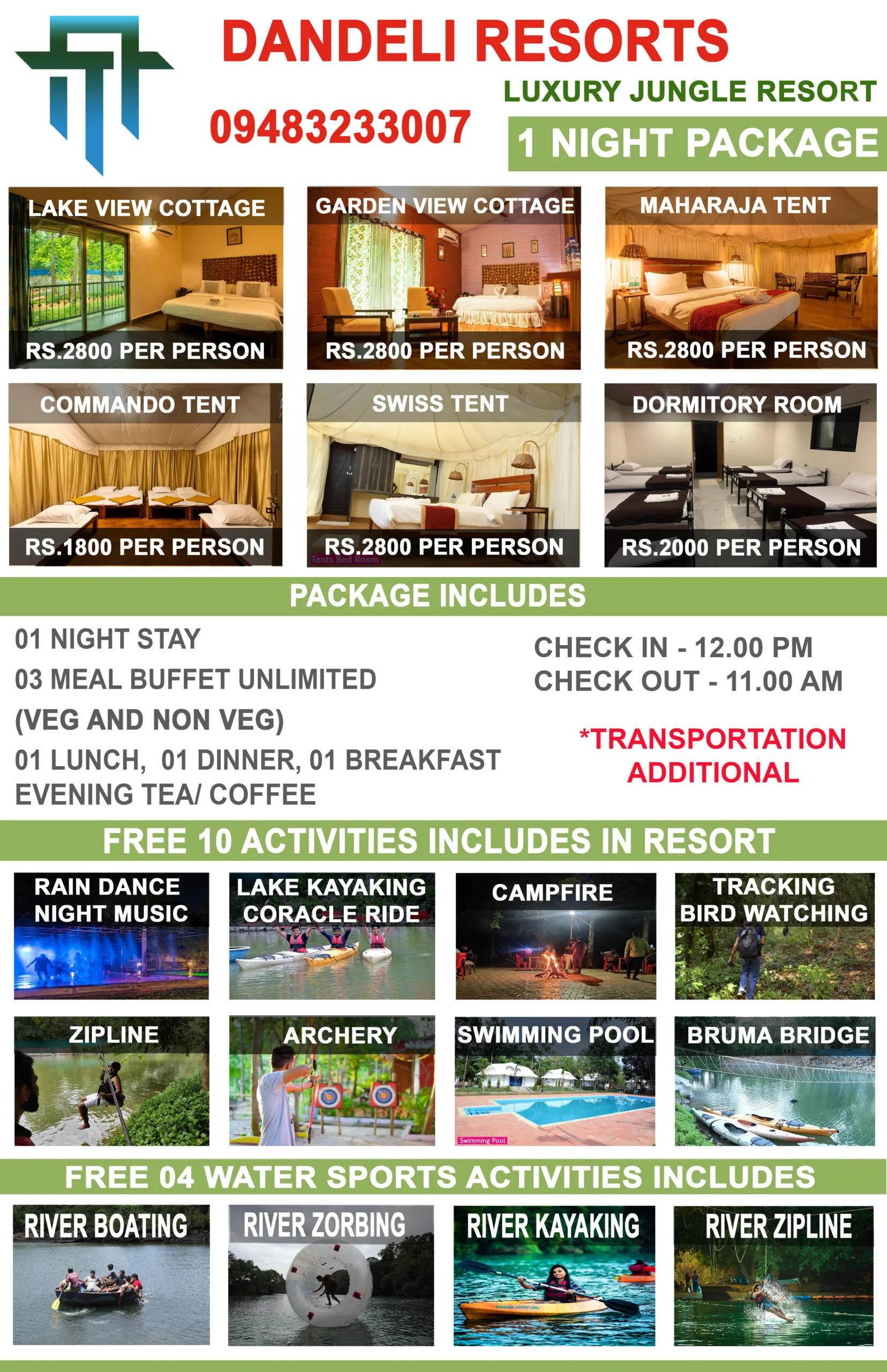 CENTURY dandeli resorts packages