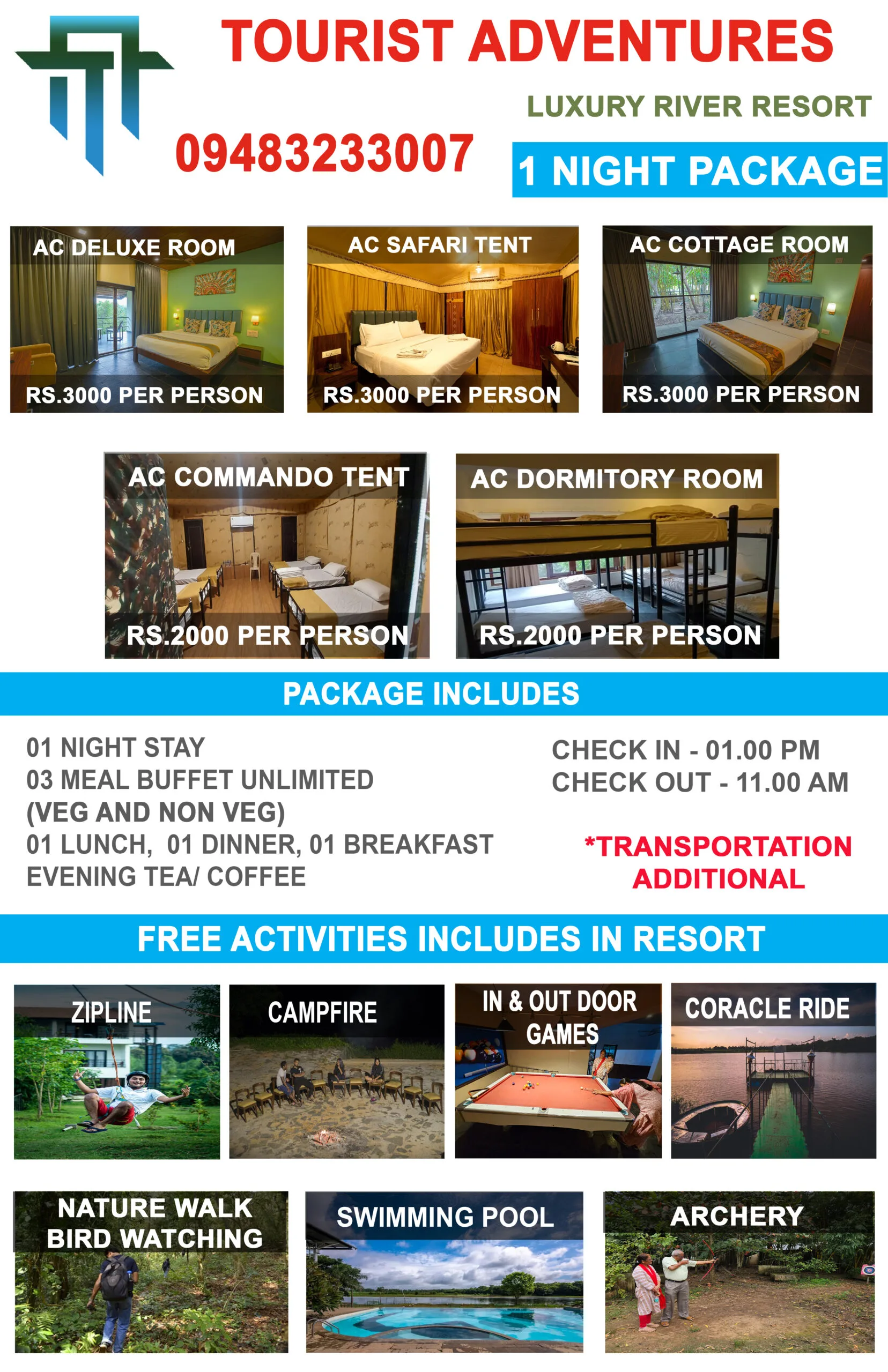STARLING dandeli tour packages